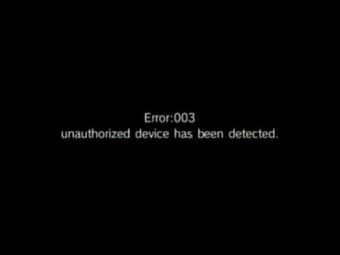 wii error 003 dispositivo não autorizado foi detectado solucion