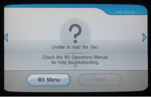 wii not playing disc error