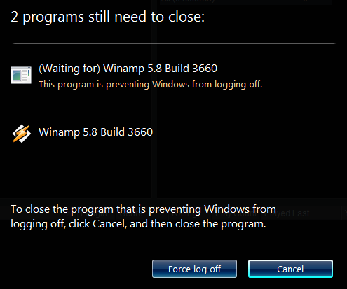 winamp a cessé de travailler Windows 8.1