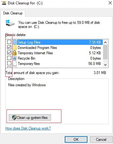 windows 2k8 disk cleanup