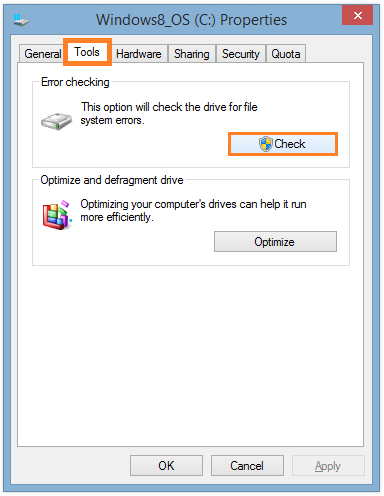 messaggio di errore di Windows 7 bitlocker