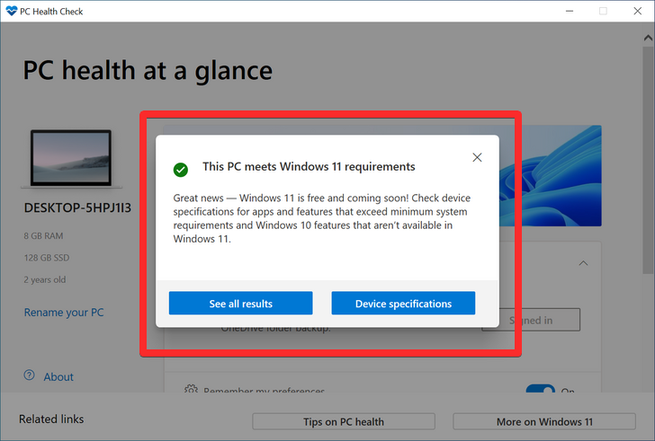 windows 8 Upgrade Assistant Error Running System Requirement Check