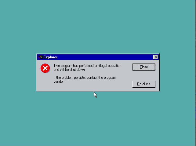 Windows 98 код ошибки 1f4