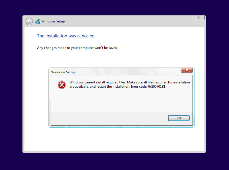 błąd instalatora systemu Windows 1024