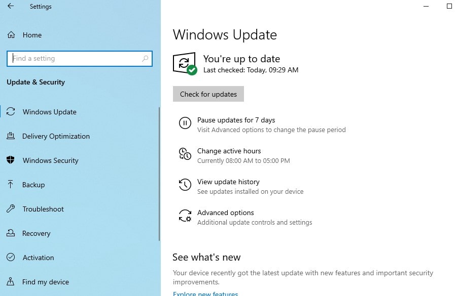 revisión de Windows nuevo instalador