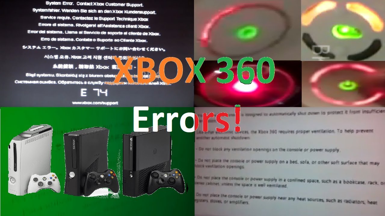 xbox 360 error e46
