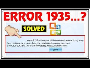 Read more about the article Como Ser Capaz De Corrigir O Erro 1935 Do Office 2007 Para O Erro Do Windows 7