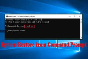 Read more about the article Solution To Run System Restore From Command
