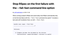 Read more about the article Troubleshooting Rspec Shutdown On First Error Easiest Way