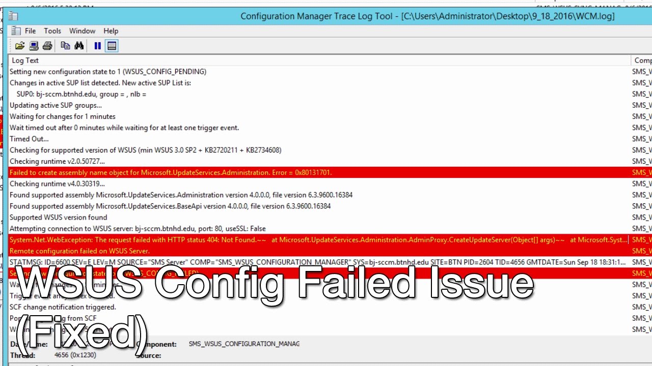 You are currently viewing Suggestions To Fix A Supported Version Of Wsus Not Found Sccm 2012
