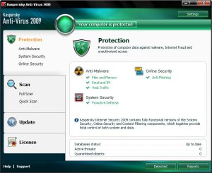 Read more about the article Restore Antivirus 2009 8.0 0.357