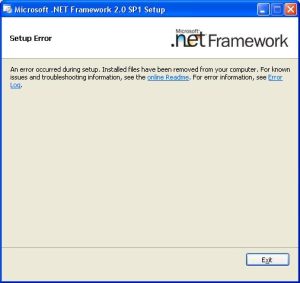 Read more about the article .NET Framework 2.0 오류 1603을 수정하는 가장 좋은 프로세스