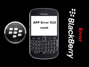 Read more about the article Solution En Cas D’erreur 523 Blackberry Curve 8900