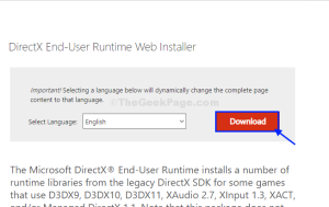 Read more about the article 일반적으로 런타임을 복구하기 위한 제안 사항은 DirectX 8.1b 이상을 설치하세요.