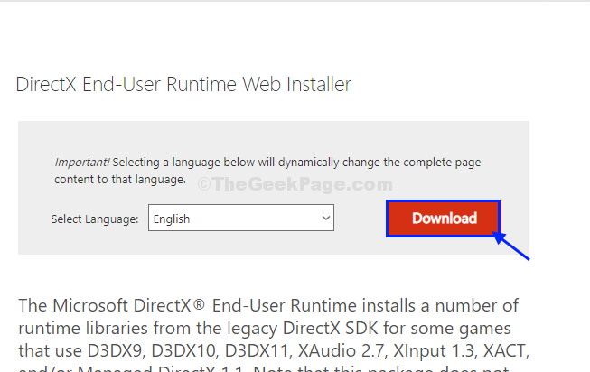 You are currently viewing 일반적으로 런타임을 복구하기 위한 제안 사항은 DirectX 8.1b 이상을 설치하세요.