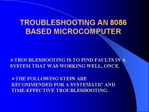 Read more about the article 문제 없는 8086 마이크로컴퓨터 문제를 해결하는 방법