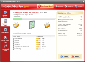 Read more about the article Win Antivirus 2007 제거 문제 자주 해결