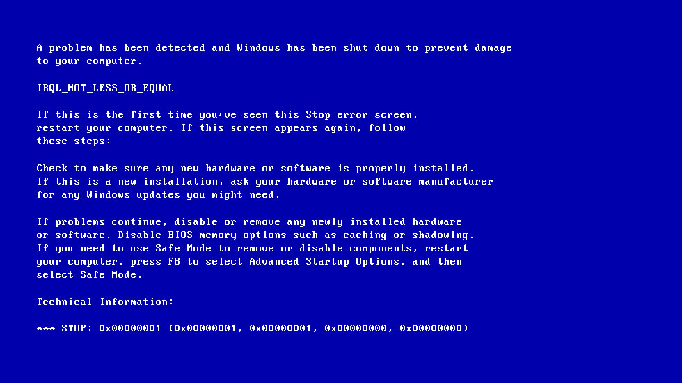 You are currently viewing Irql é Considerado Diferente Da Solução De Problemas Do Windows Vista Em Tela Azul