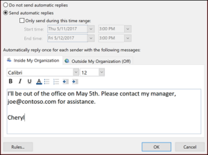 Read more about the article Solve Autoresponder Problem In Outlook