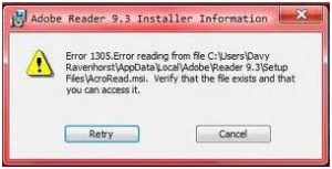Read more about the article Easy Way To Fix Error 1305 When Reading File-C Program Files