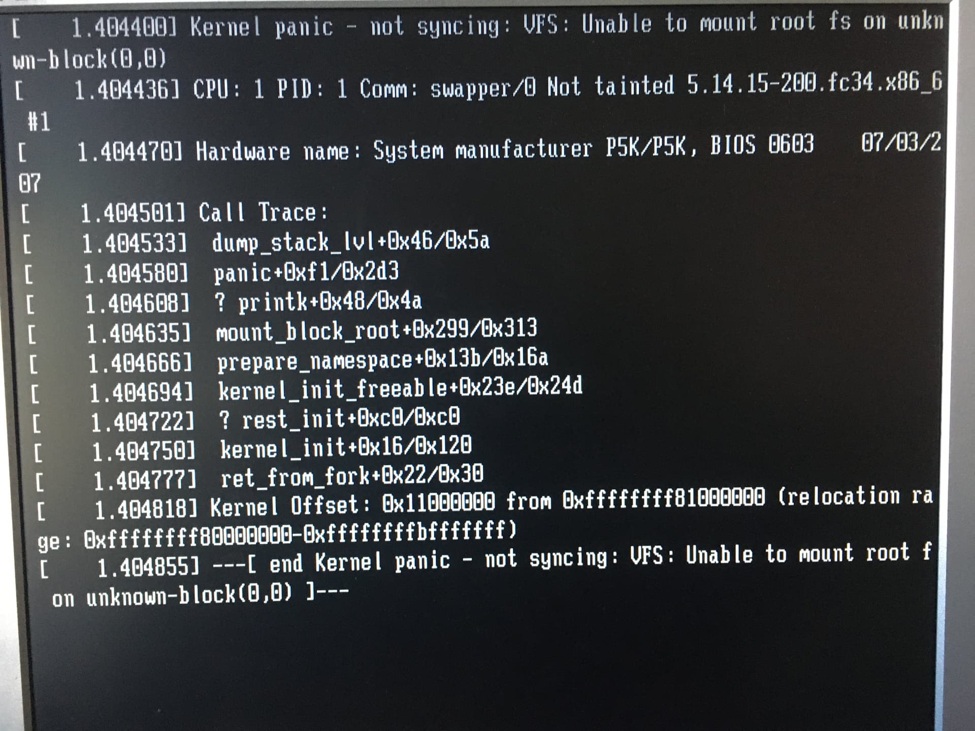 You are currently viewing CORRECTIF : Fedora Grub Kernel Panic