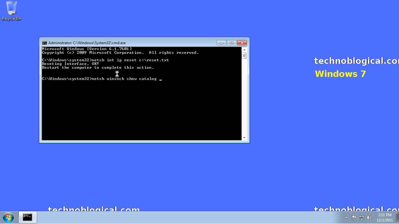 You are currently viewing Шаги, которые могут восстановить каталог Winsock. Сброс Windows 7