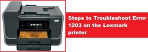 Read more about the article Steps To Resolve Error Code 1203 Lexmark X5400