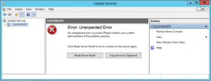 Read more about the article What Is Causing The Unexpected Error In Windows Server Update Services And How Can I Fix It?