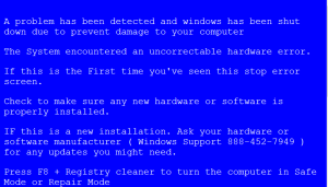 Read more about the article Blue Screen Of Death When Using The Internet Explorer Troubleshooter