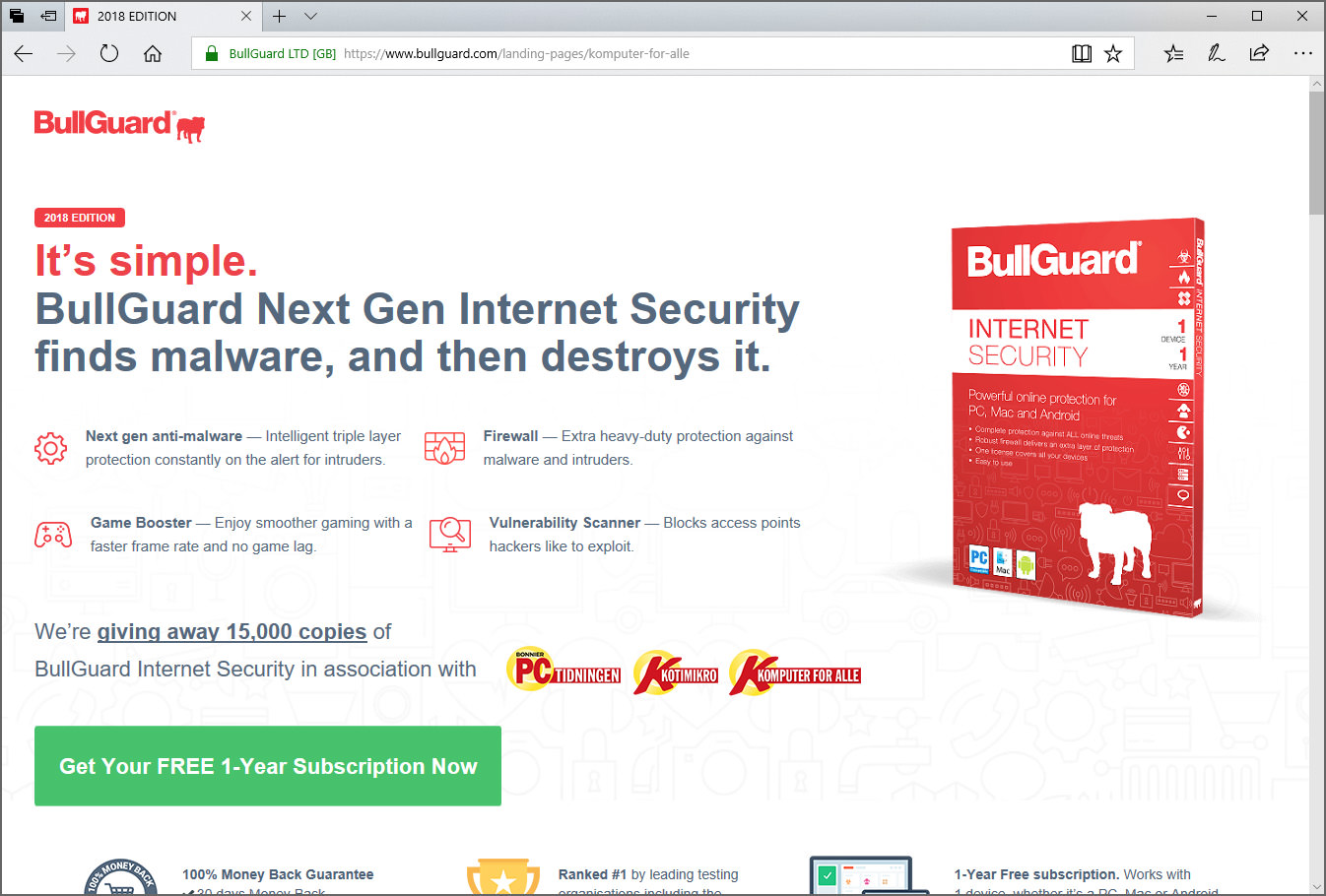 You are currently viewing Bullguard Antivirus 6개월 무료 문제 해결