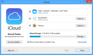 Read more about the article Windows 버전 1.1을 수신하도록 ICloud 제어판 수정
