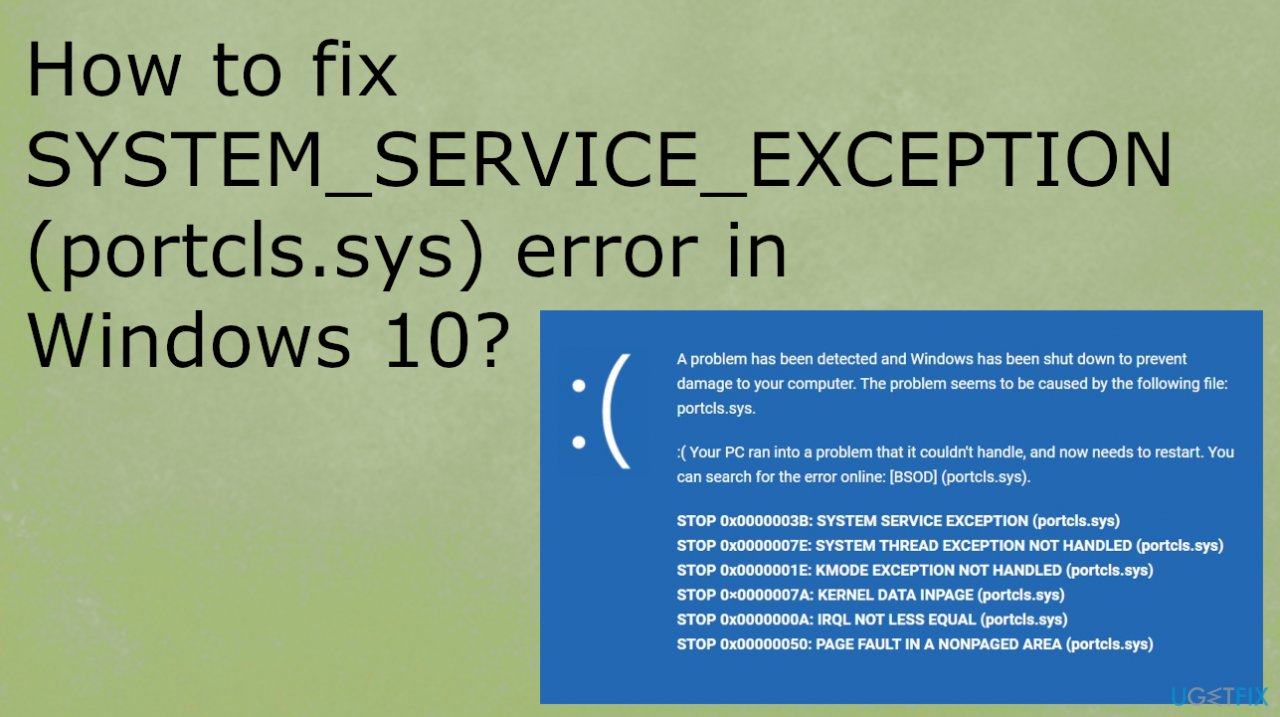 You are currently viewing There Was A Problem With The Portcls.sys Stop Error.