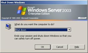 Read more about the article Решения по удалению кнопки завершения работы Windows 2003 года из меню “Пуск”