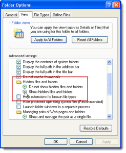 Read more about the article How Can I Restore XP To Recover Hidden Files