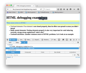Read more about the article Notes On Fixing Debug HTML Pages