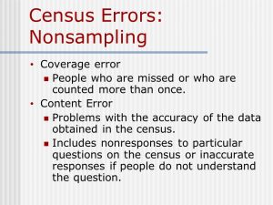 Read more about the article Correcting Error Types In Demographic Data