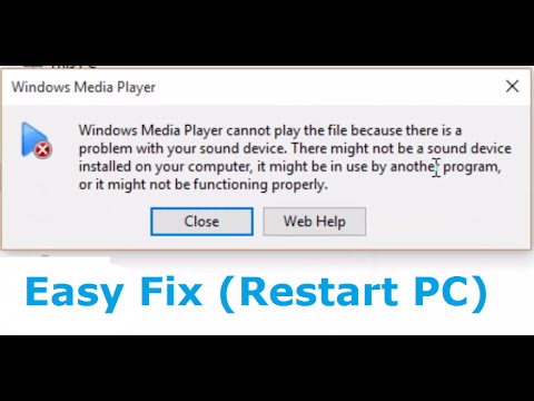 You are currently viewing FIX: Error De Audio Dentro De Windows Media Player