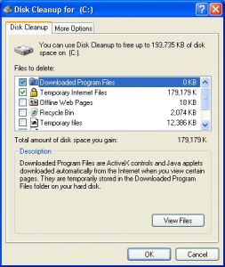 Read more about the article Having Problems With Disk Cleanup Manager In Windows XP?