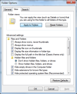 Read more about the article Solve The Problem Of Setting The Default Folder View In Windows 7