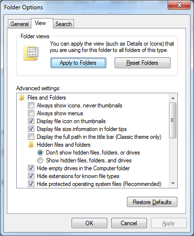 You are currently viewing Solve The Problem Of Setting The Default Folder View In Windows 7